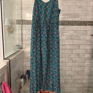 House of Colour Autumn Floral Sleeveless Maxi Dress